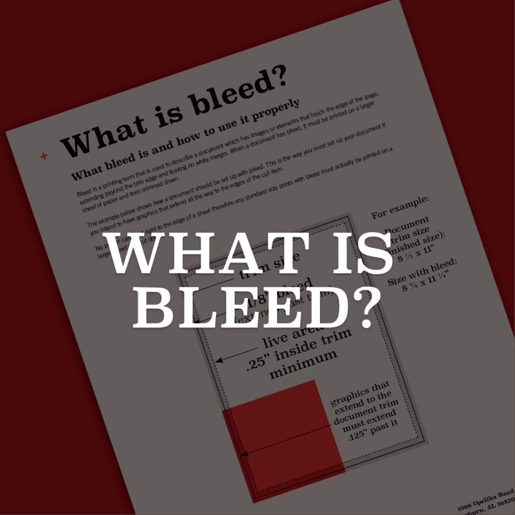 davis direct commercial printing fulfillment services montgomery auburn alabama print bleed guide